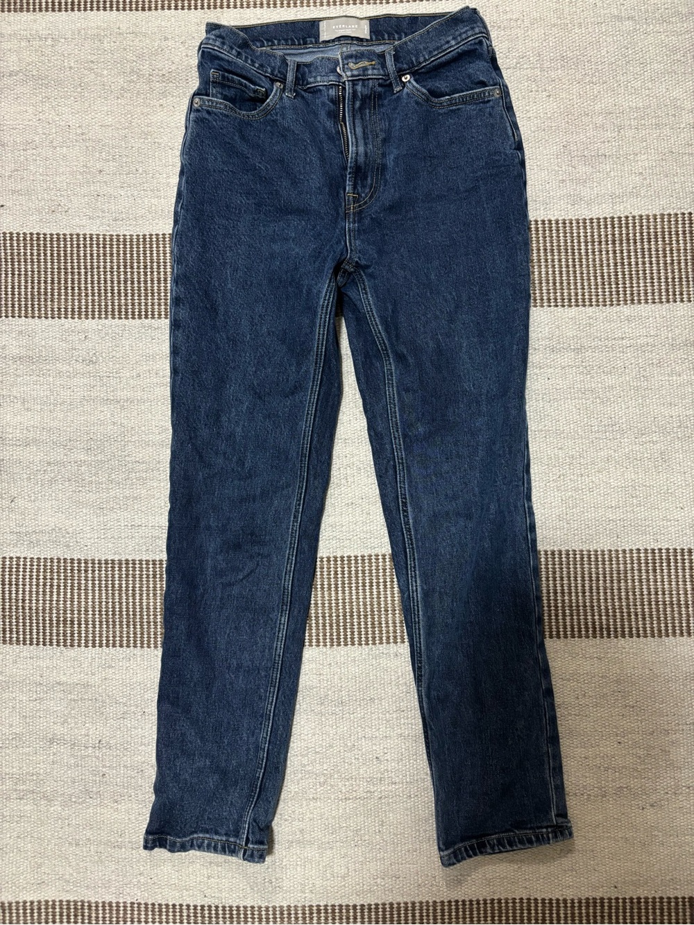 Everlane Dark Blue Straight-Leg Women's Jeans